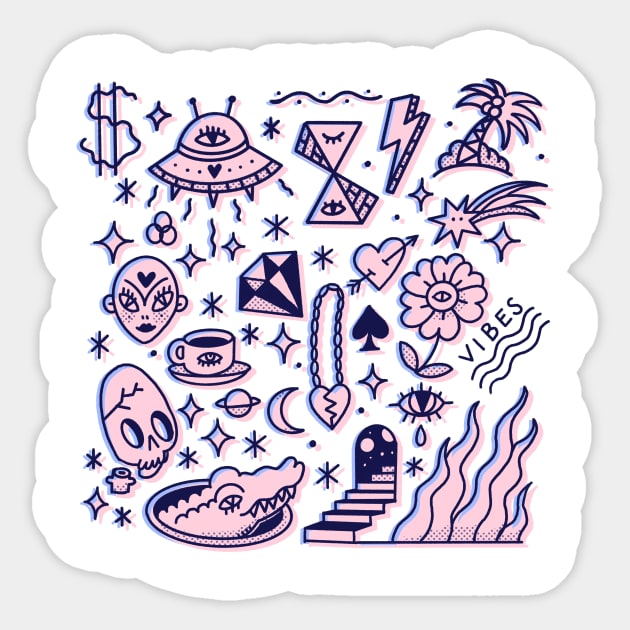 Conspiracy doodle Sticker by Paolavk